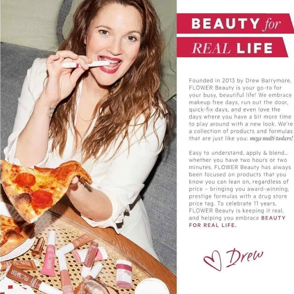 FLOWER BEAUTY BY DREW BARRYMORE SHIMMER +SHADE EYESHADOW PALETTE